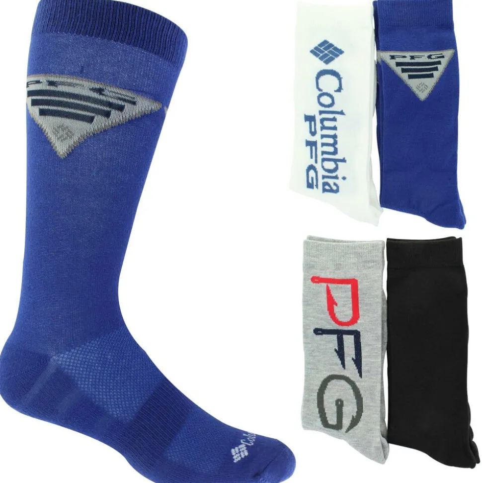 Men's Columbia PFG Classic Crew 4-Pair Pack