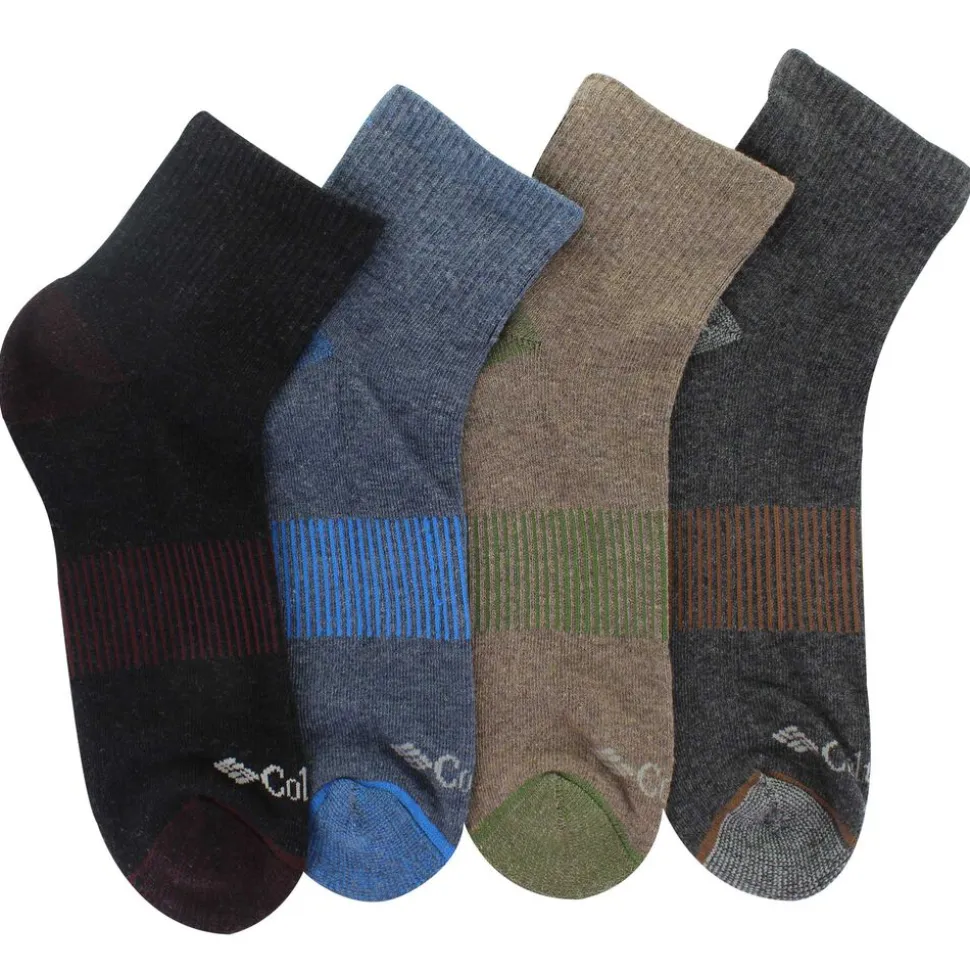 Men's Columbia Ribbed Quarter 4-Pair Pack