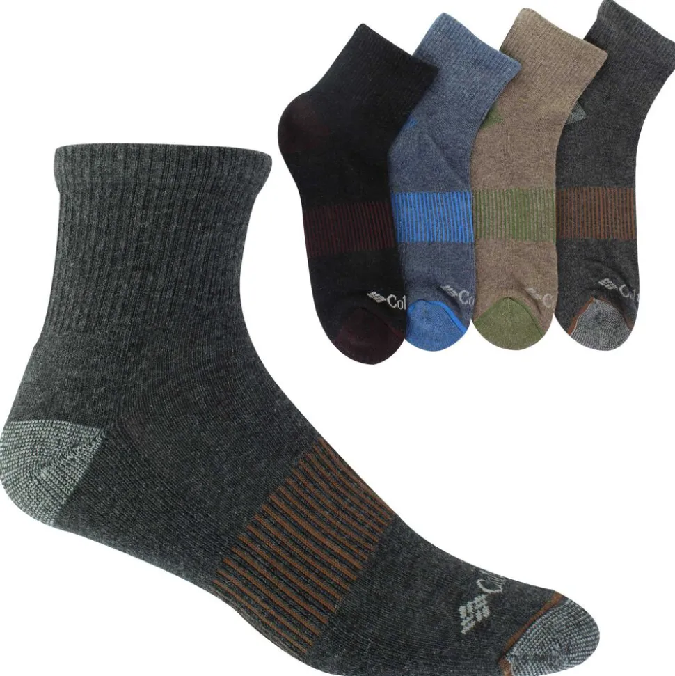 Men's Columbia Ribbed Quarter 4-Pair Pack