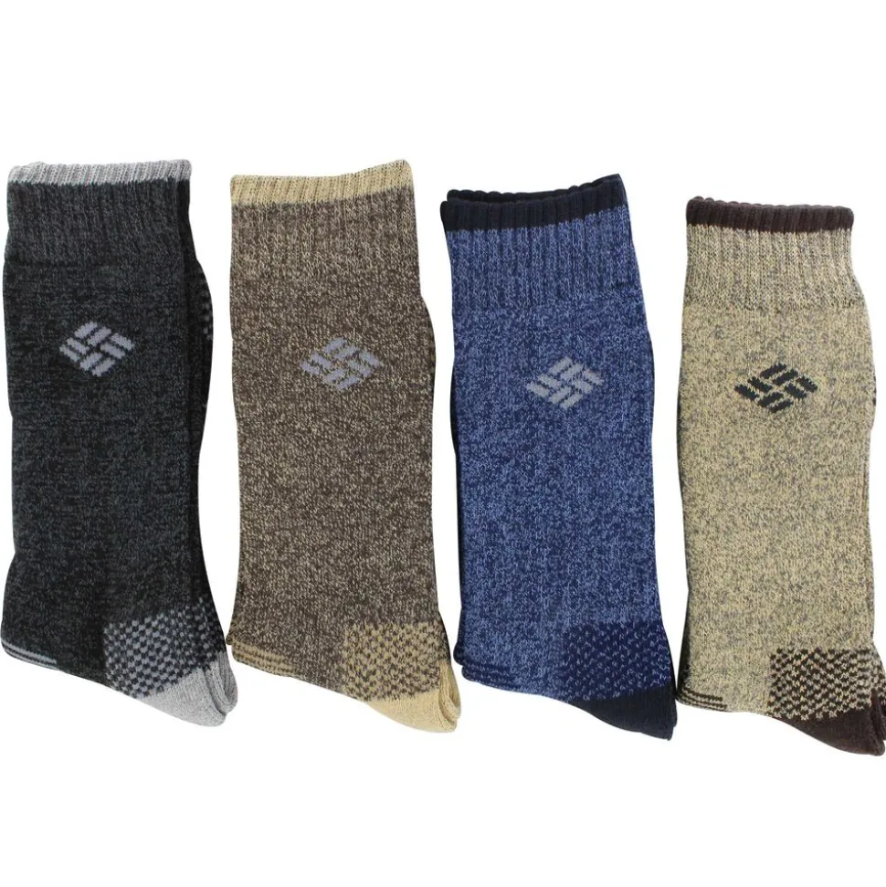 Men's Columbia Solid Crew 4-Pair Pack