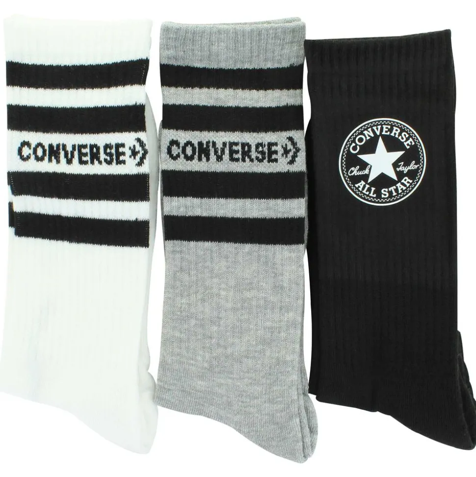 Men's Converse Half-Cushion Logo Crew 3-Pair Pack