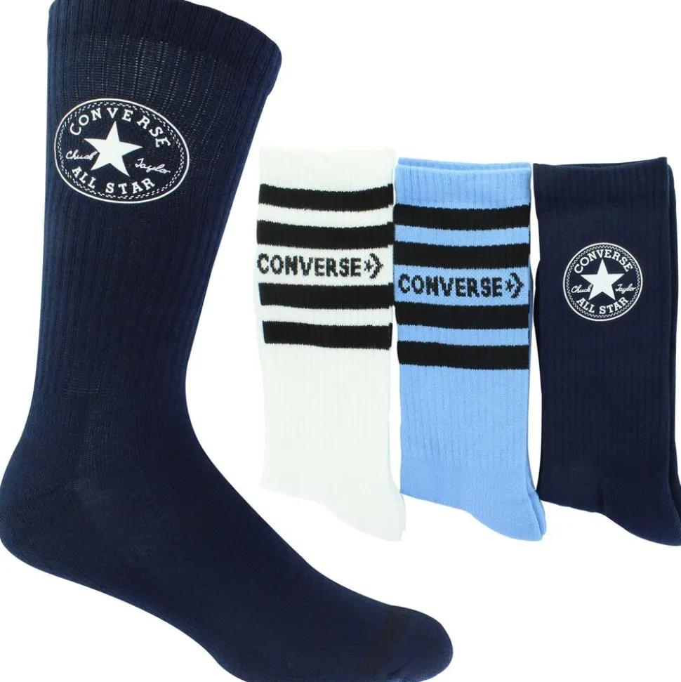 Men's Converse Half-Cushion Logo Crew 3-Pair Pack