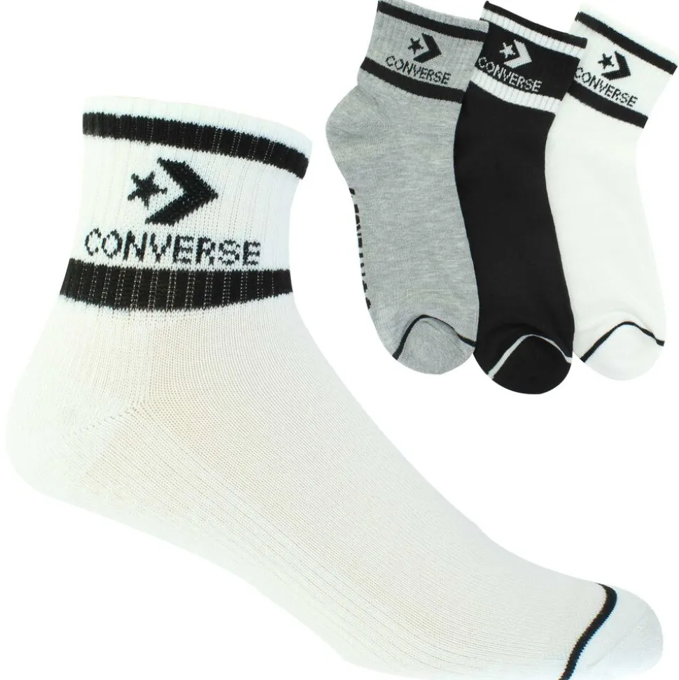 Men's Converse Half-Cushion Quarter 3-Pair Pack
