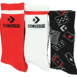 Men's Converse Playing Cards Crew 3-Pair Pack