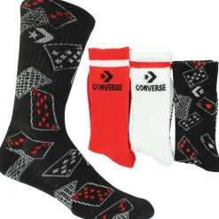 Men's Converse Playing Cards Crew 3-Pair Pack