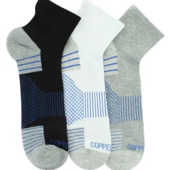 Men's Copper Fit Quarter Crew 3-Pair Pack