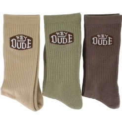 Men's HEYDUDE Crew 3-Pair Pack