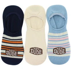 Men's HEYDUDE Striped No-Show 3-Pair Pack