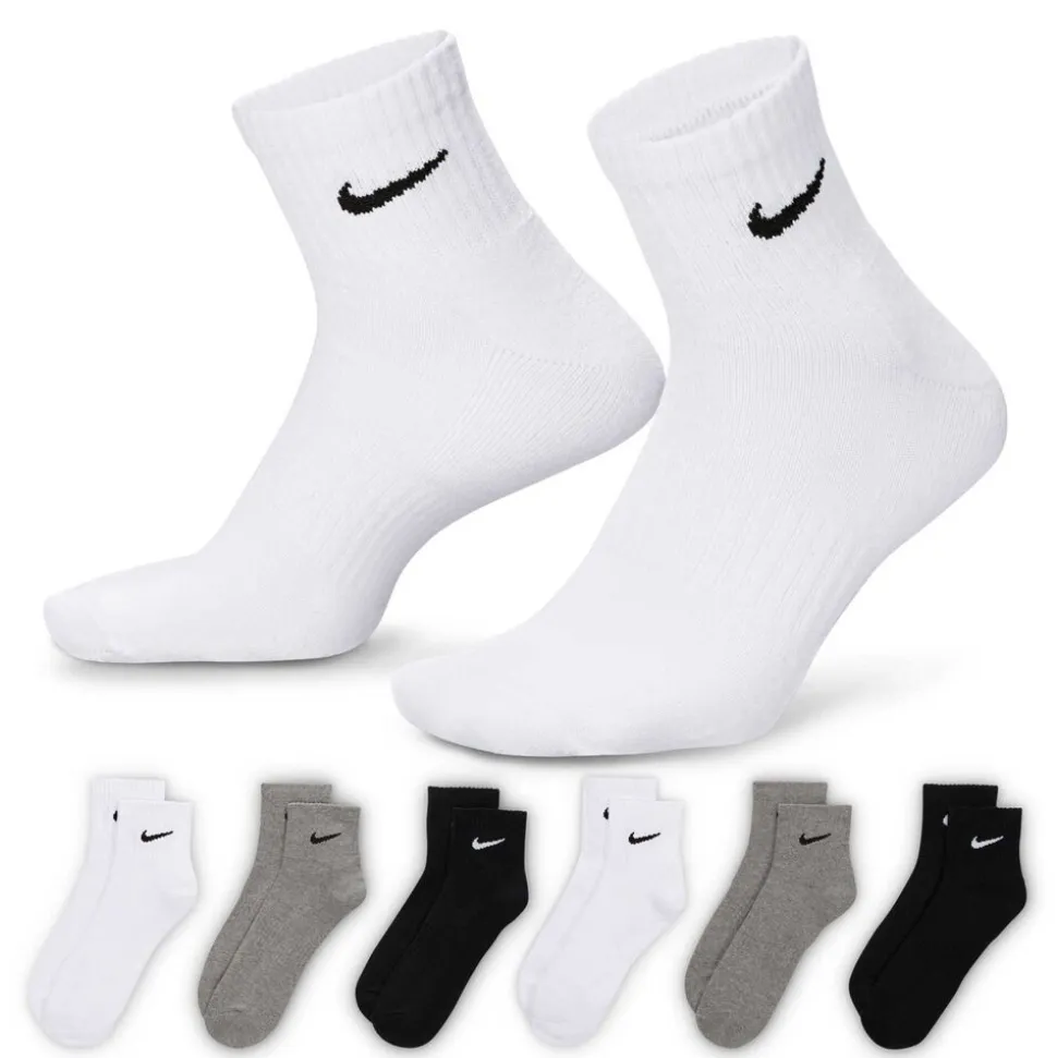 Men's Nike Everyday Cushioned Ankle Socks 6 Pairs