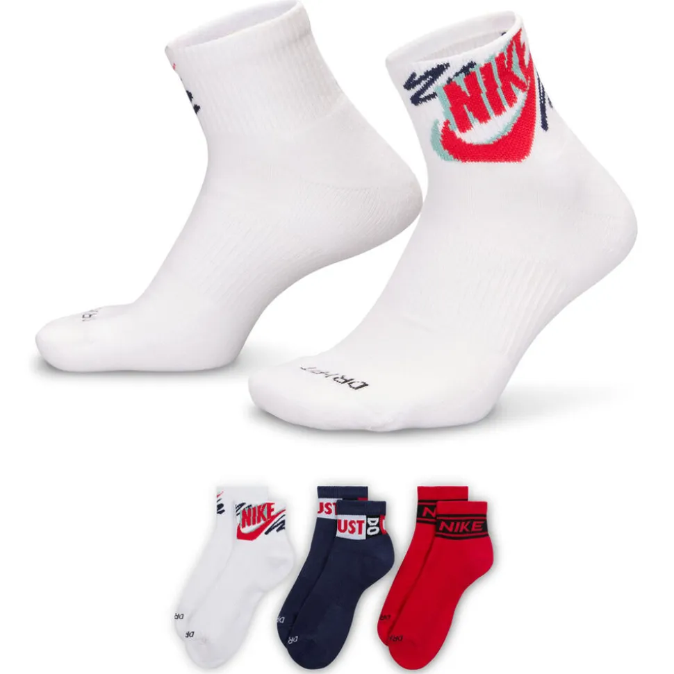 Men's Nike Everyday Plus Ankle 3-Pair Pack