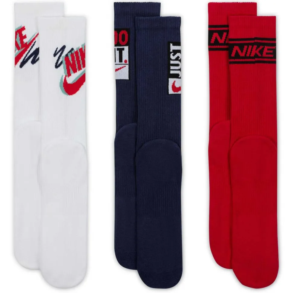 Men's Nike Everyday Plus Crew Socks 3-Pair Pack