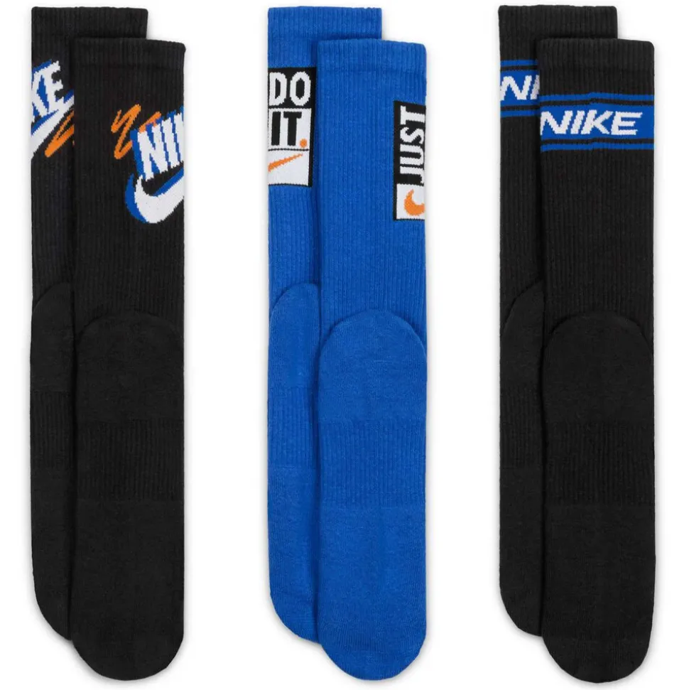 Men's Nike Everyday Plus Cushioned Crew 3 Pairs