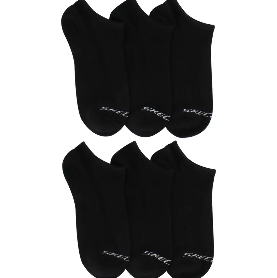 Men's Skechers Basic No-Show 6-Pair Pack