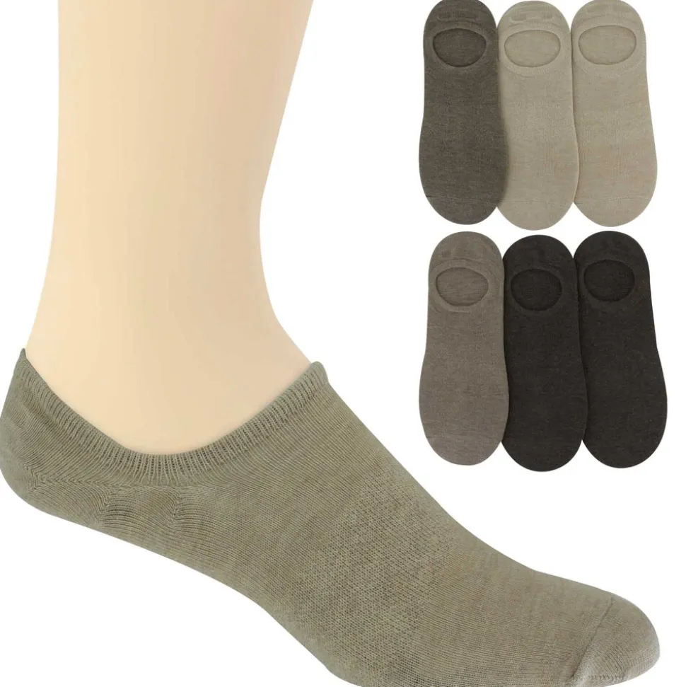 Men's Skechers Sport No-Show Liners 6-Pair Pack