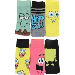 Men's SpongeBob SquarePants Crew 6-Pair Pack