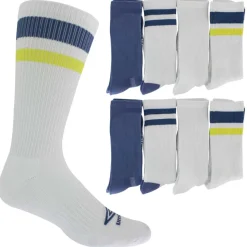 Men's Umbro Striped Performance Crew 8-Pair Pack