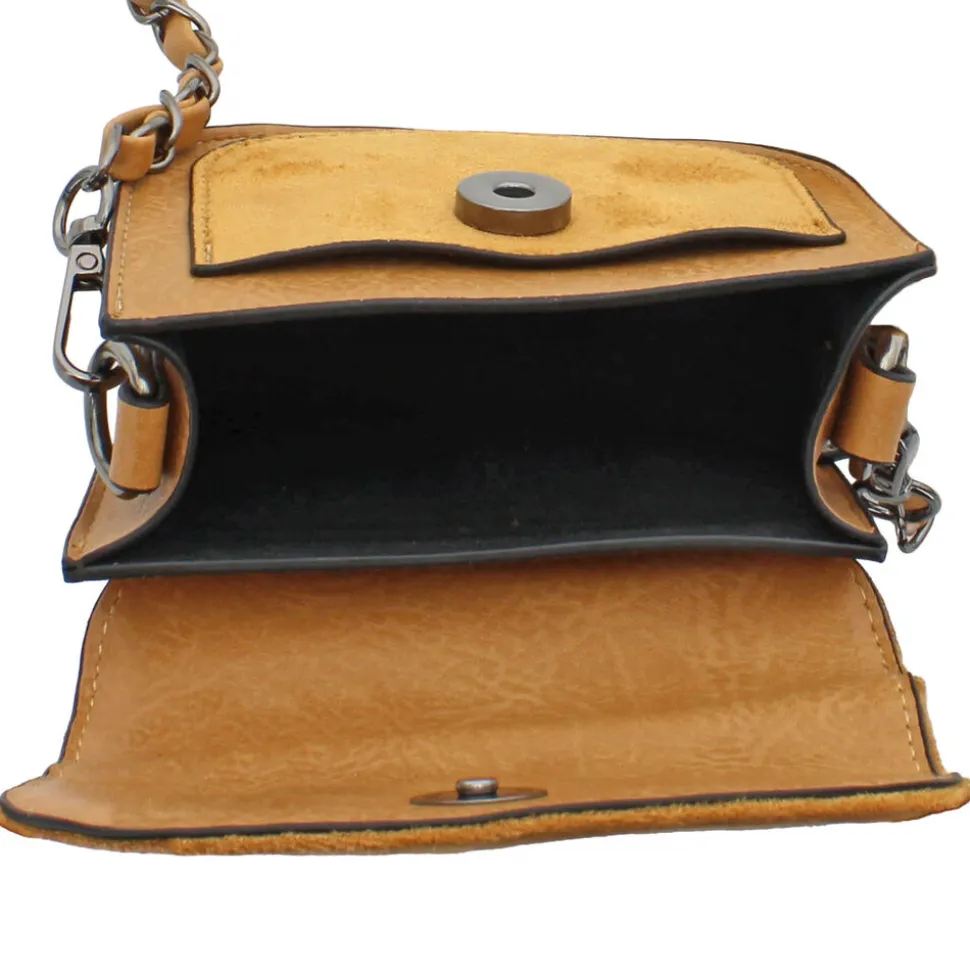 Sam & Hadley Mini Faux-Suede Handbag