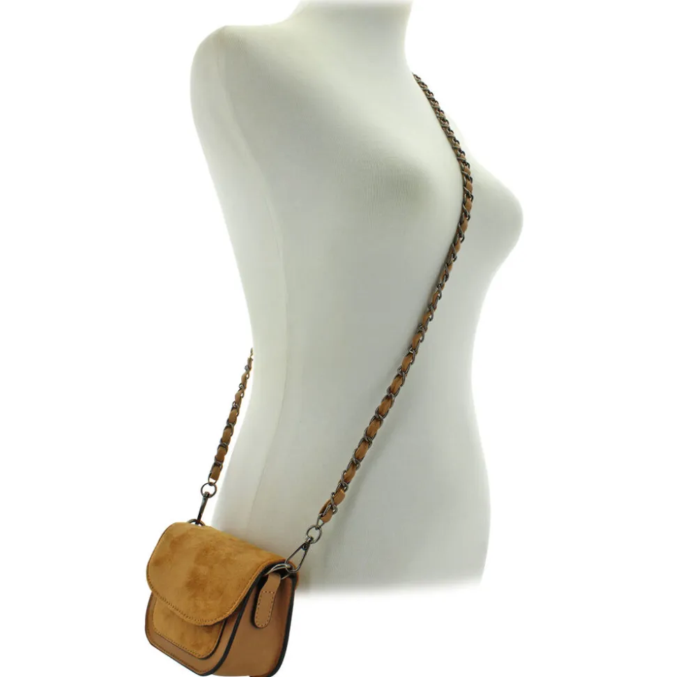 Sam & Hadley Mini Faux-Suede Handbag