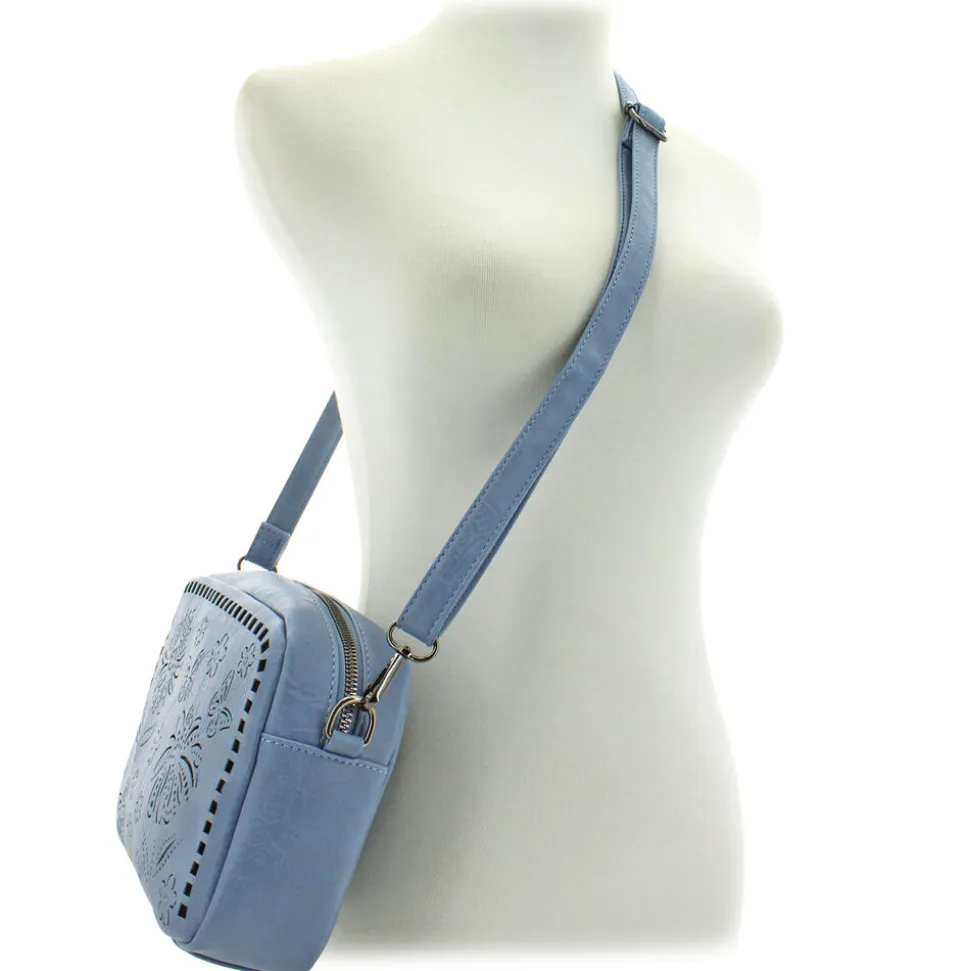 Sam & Hadley Perforated Floral Camera Bag