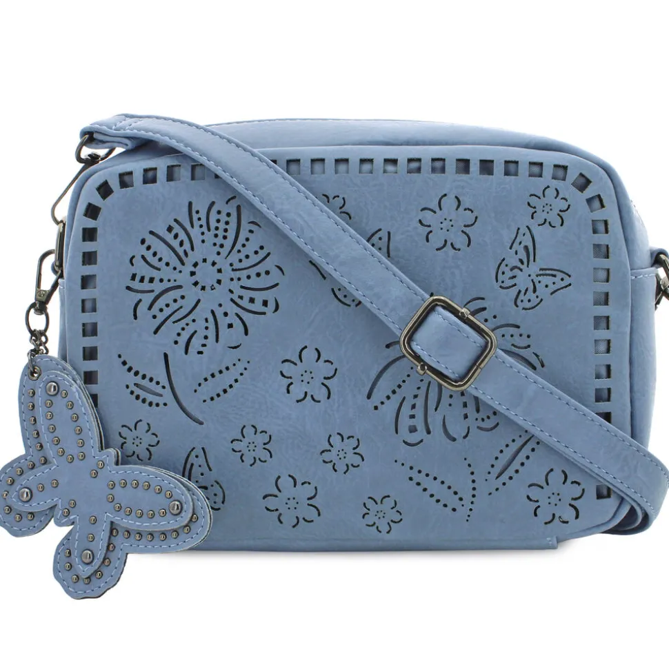 Sam & Hadley Perforated Floral Camera Bag