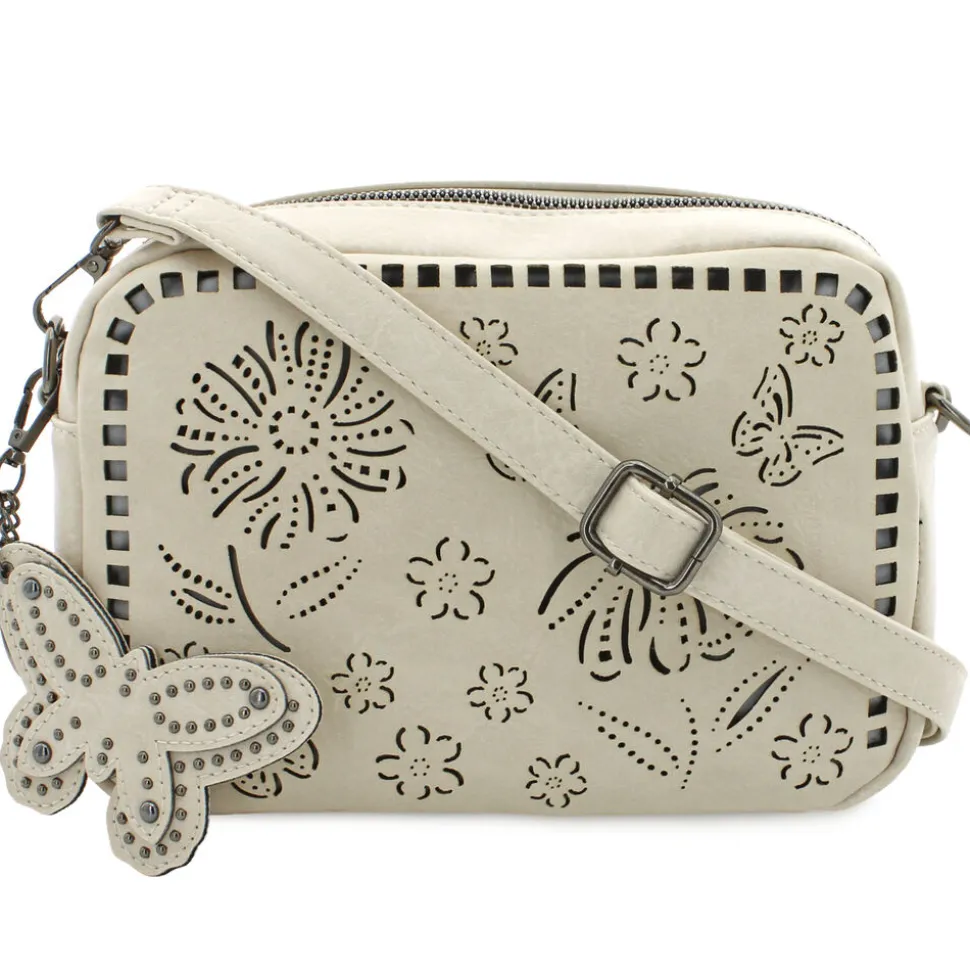Sam & Hadley Perforated Floral Camera Bag