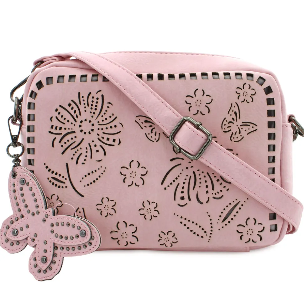 Sam & Hadley Perforated Floral Camera Bag