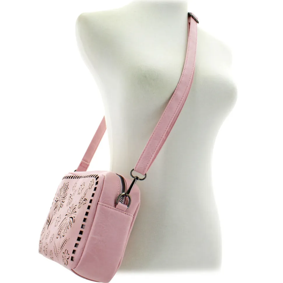Sam & Hadley Perforated Floral Camera Bag