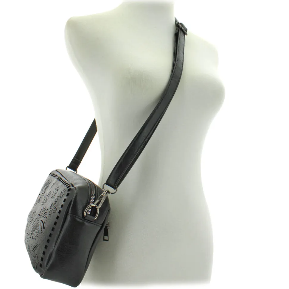Sam & Hadley Perforated Floral Camera Bag