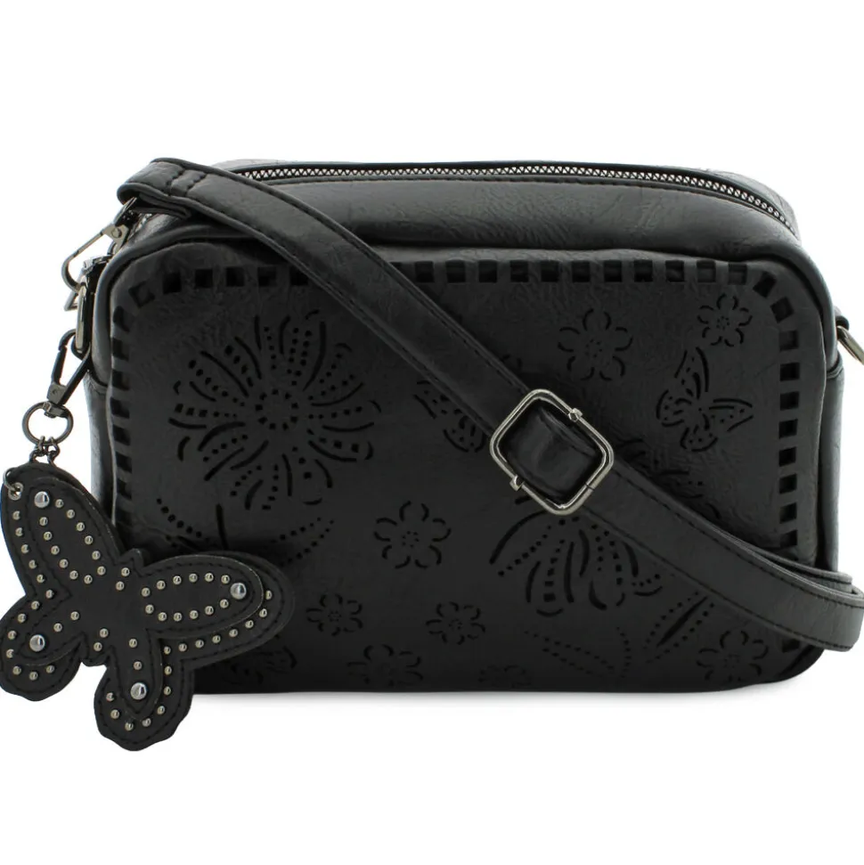 Sam & Hadley Perforated Floral Camera Bag