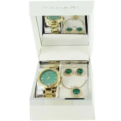 Tahari Watch With Matching Necklace And Earrings
