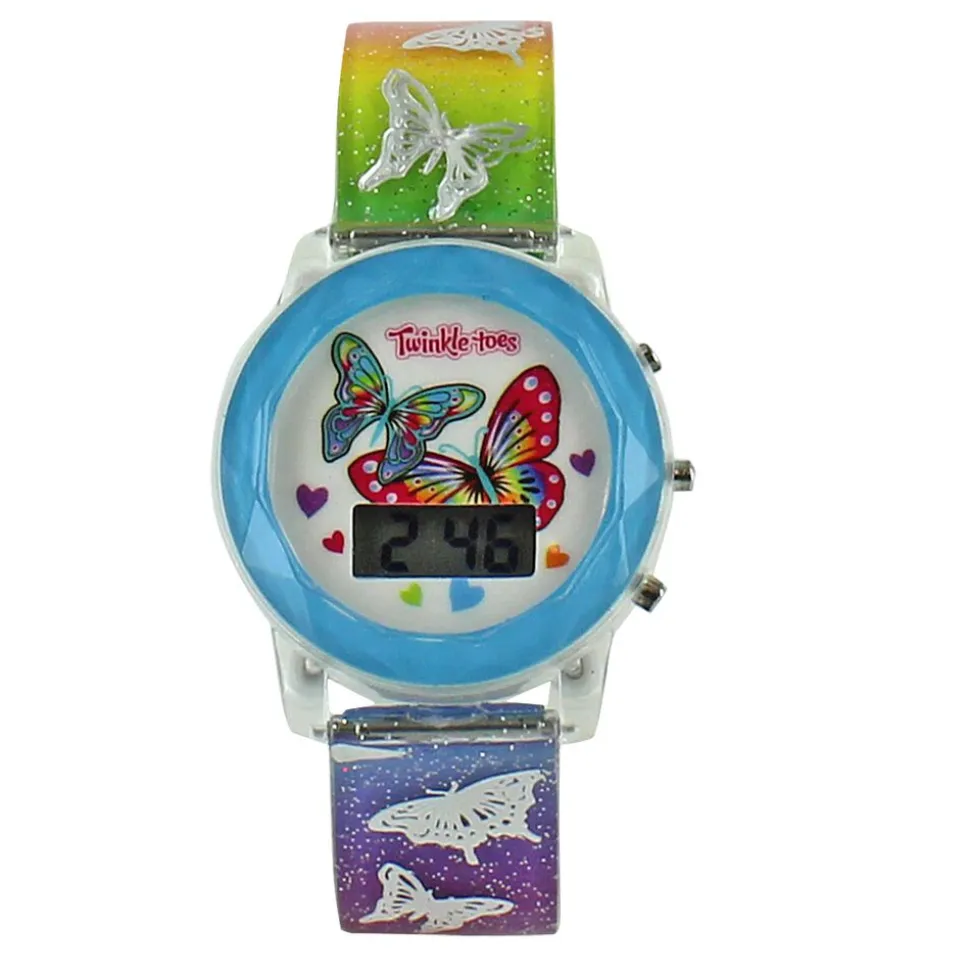 Twinkle Toes By Skechers Digital Butterfly Watch