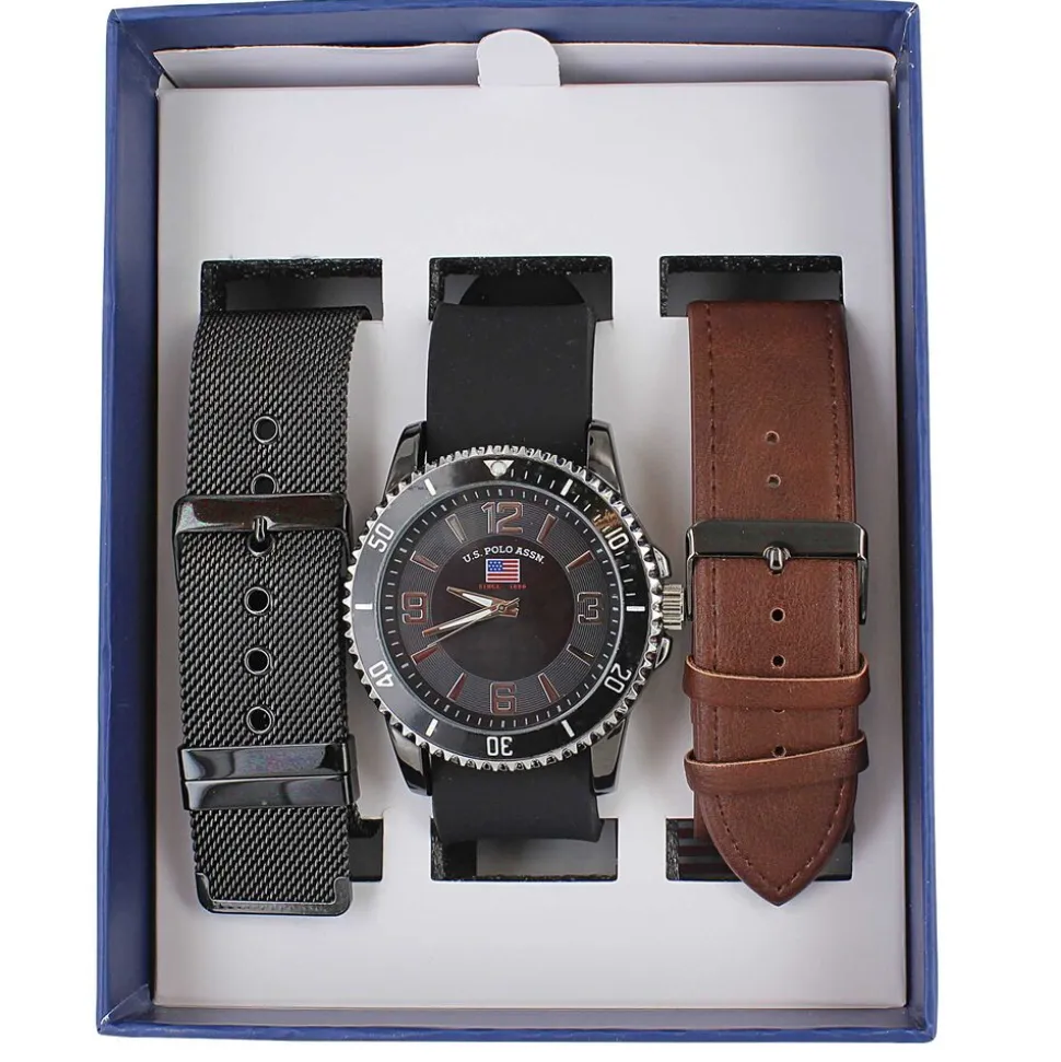 U.S. Polo Association Interchangeable Watch Set