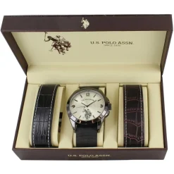 U.S. Polo Association 3-In-1 Watch Set