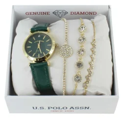 U.S. Polo Association Watch And Bracelet Set