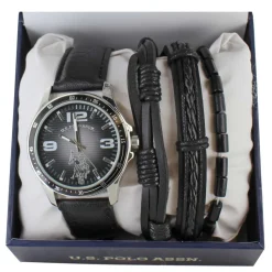 U.S. Polo Association Watch And Bracelet Set