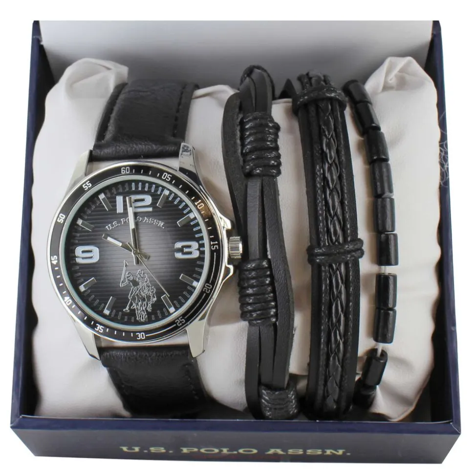 U.S. Polo Association Watch And Bracelet Set