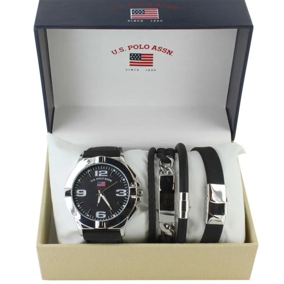 U.S. Polo Association Watch And Bracelet Set