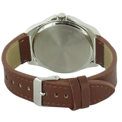 U.S. Polo Association Watch With Faux-Leather Band