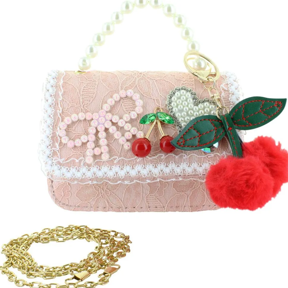 Willow & Ruby Cherry, Pearl & Sequin Mini Bag