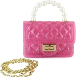 Willow & Ruby Glitter Vinyl Quilted Mini Bag