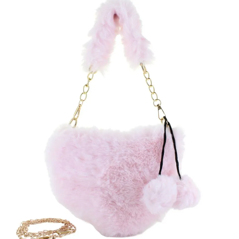 Willow & Ruby Plush Heart Mini Bag With Bag Charm