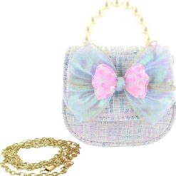 Willow & Ruby Sequin Tweed With Bow Mini Bag