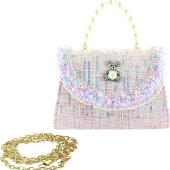 Willow & Ruby Tweed And Bear Mini Bag