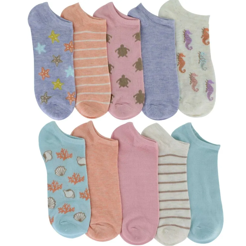 Women's Caribbean Joe Sea Life Low-Cut 10 For $10