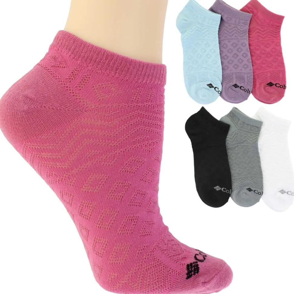 Women's Columbia Mesh Design No-Show 6-Pair Pack