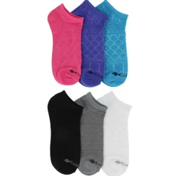 Women's Columbia Mesh Pattern No-Show 6-pair pack