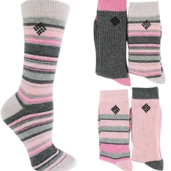 Women's Columbia Striped Crew 4-Pair Pack