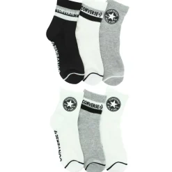 Women's Converse Patch & Stripe Quarter 6 Pairs