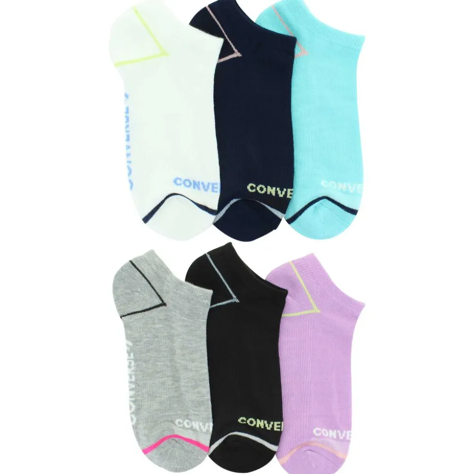 Women's Converse Pop Color No-Show 6-Pair Pack
