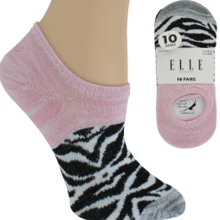 Women's Elle Animal-Print Footies 10 For $10
